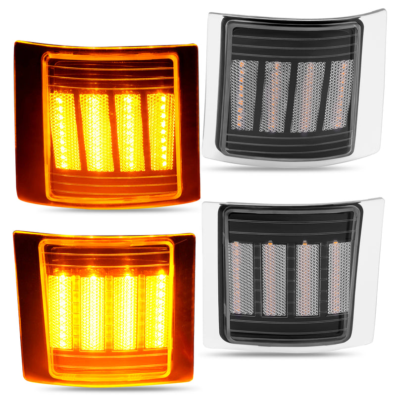 Sequential Corner Side Marker Lights for Chevy C/K 1500 2500 3500 94-98 Set