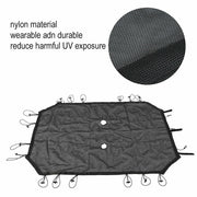 DURAFORCE Sun Shade Top Cover UV Protection for Jeep Wrangler 2007 2018 JK JKU 4DR Door
