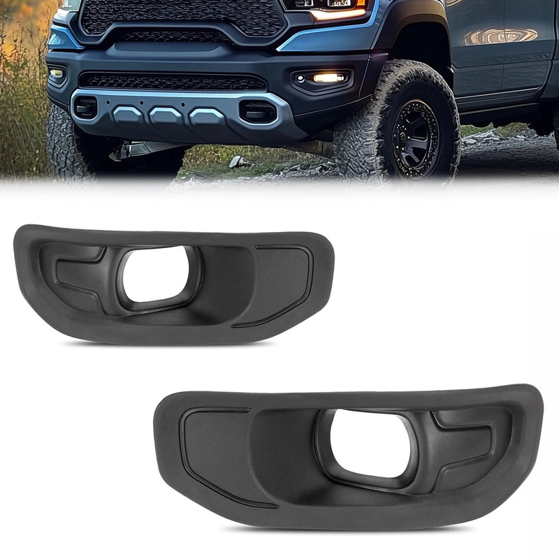 Front Fog Light Lamp Bezel Kit for Ram 1500 2019-2024 Driver Passenger Side