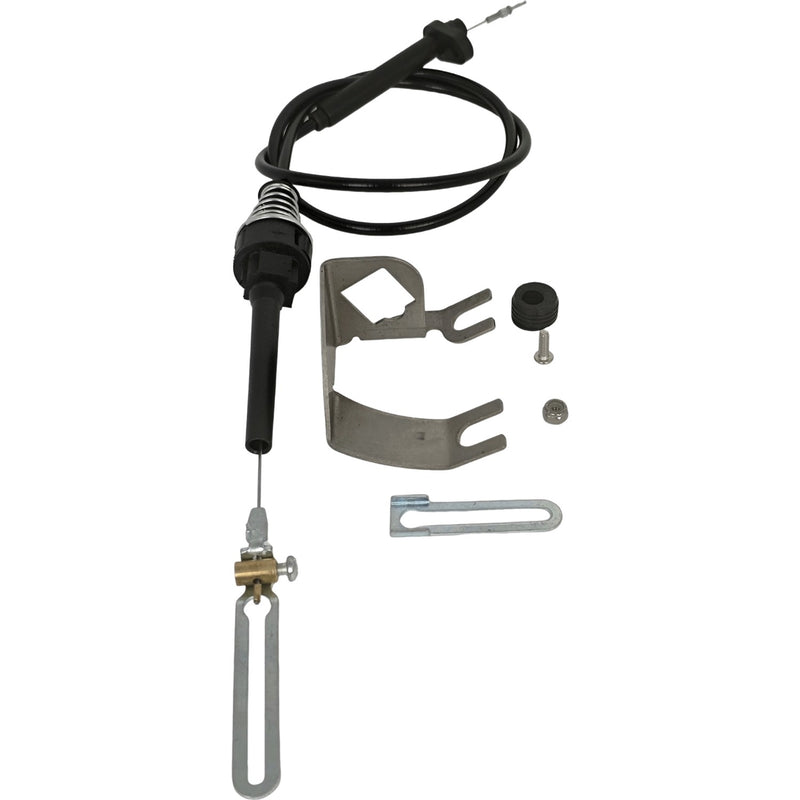KD-2350U Stainless Steel Kickdown Bracket Kit with Black Housing for TH350