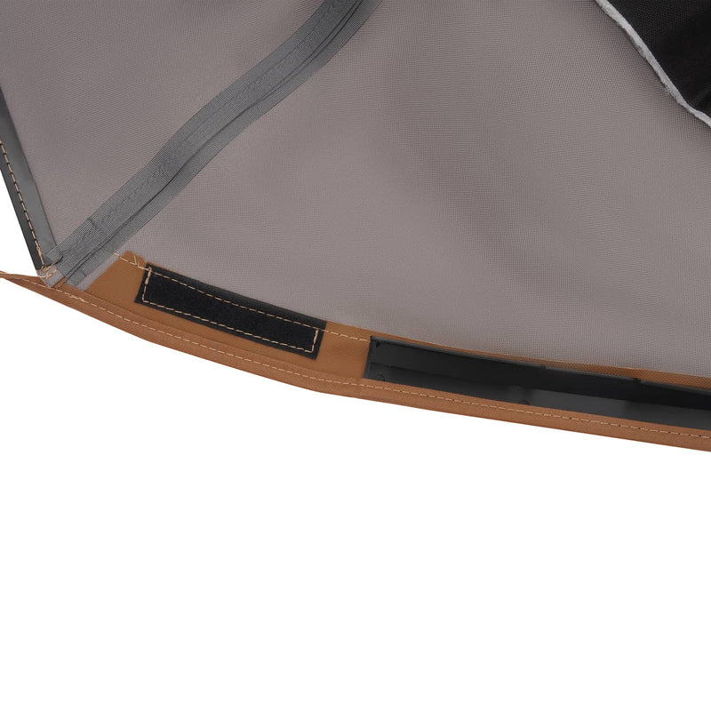 DURAFORCE Convertible Soft Top & Heated Glass Window for Toyota Solara 2004-2009 Brown