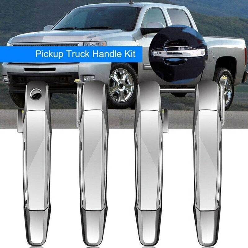 4X Chrome Exterior Door Handle for Chevy Tahoe GMC Yukon Sierra Denali 2007-2013