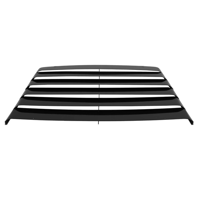 DURAFORCE Aluminum Rear Window Louvers for Ford Mustang 1969-1970 Cover Sun Shade Black