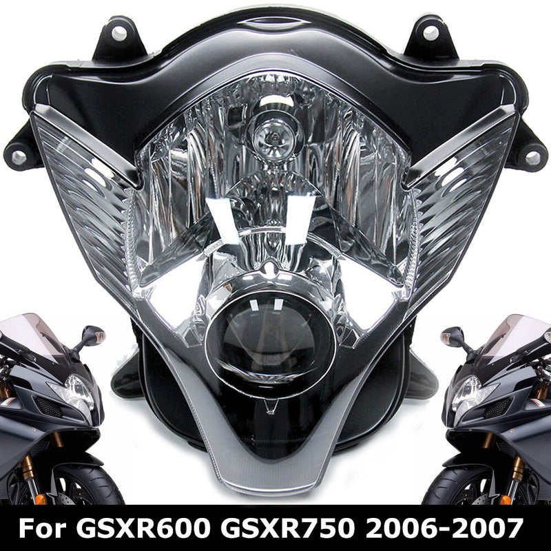 Front Headlamp Headlight Assembly for Suzuki GSXR600 GSXR750 K6 2006 2007 06-07
