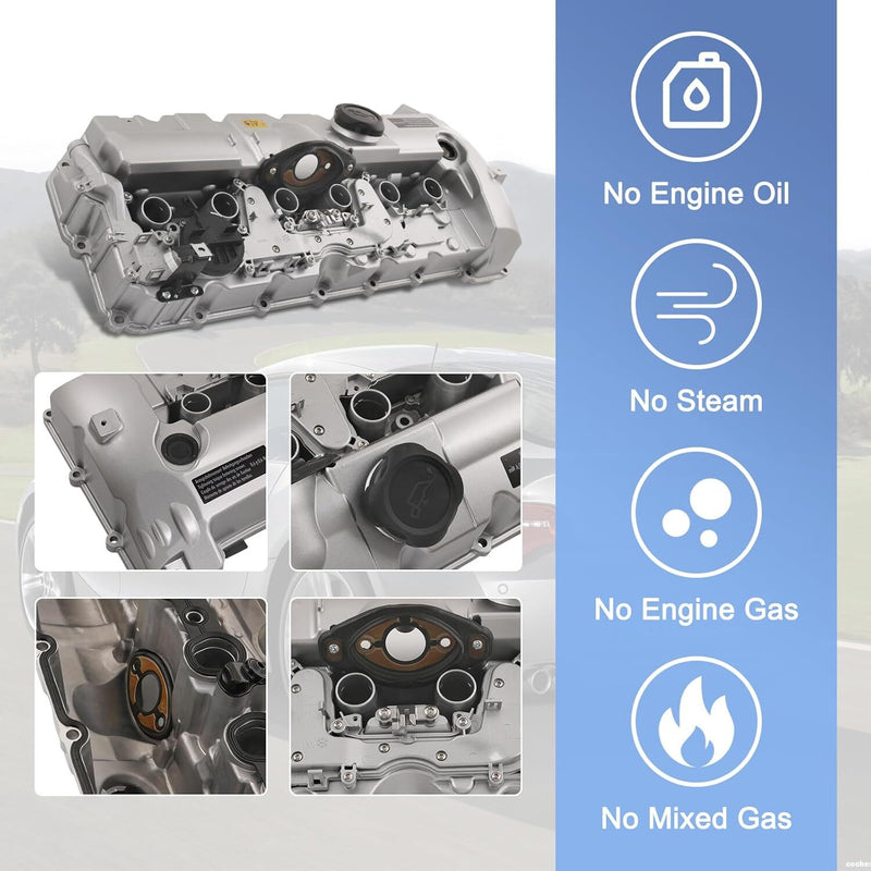 Aluminum Valve Cover Upgrade for BMW N52 E70 E82 E90 328i 528i 128i X3 X5 Z4