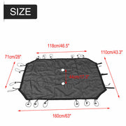 DURAFORCE Sun Shade Top Cover UV Protection for Jeep Wrangler 2007 2018 JK JKU 4DR Door