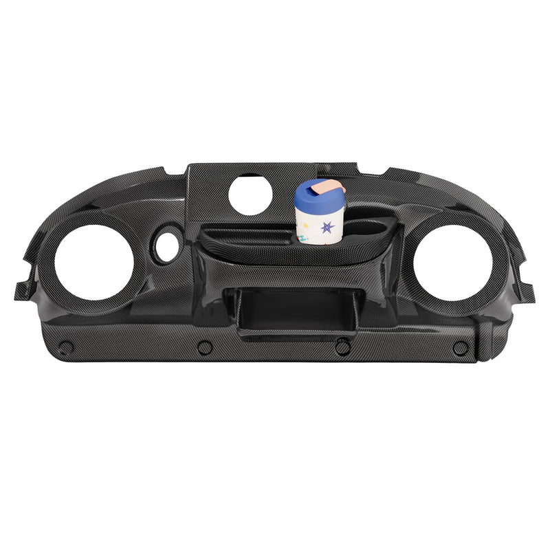 Carbon Fiber Style Dashboard Cover for Club Car Precedent Radio Dash