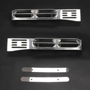 DURAFORCE Silver Front Fender Light Bracket Double JJ Blinker Bar for Peterbilt 389 388