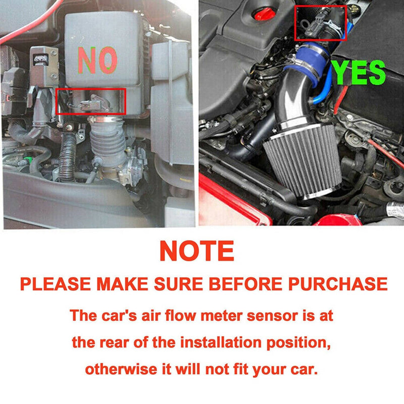 Cold Air Intake Filter Induction Kit Pipe Hose System Car Accessories
