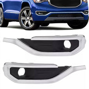 DURAFORCE Fog Light Trim Bezel Chrome for GMC Acadia 2017-2019 Passenger Driver Side
