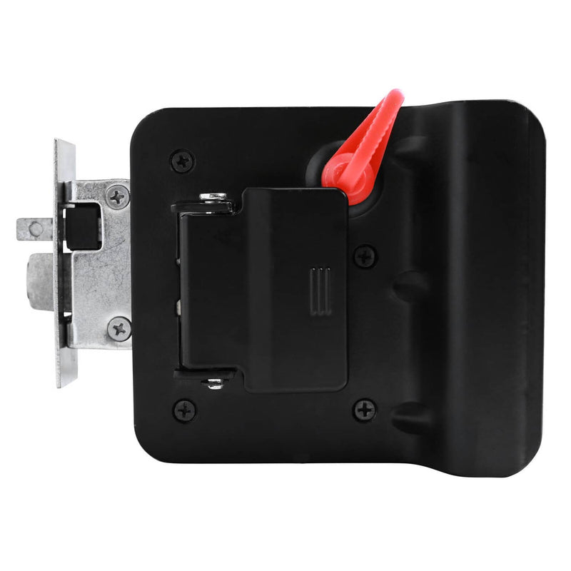 2Pcs Black RV Paddle Entry Door Lock Latch Handle Knob Deadbolt Camper Trailer
