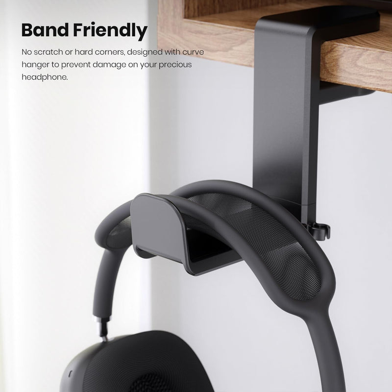 360 Gaming Headphone Hanger Display Stand Holder Hook Under Desk Mount