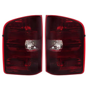 DURAFORCE Smoke Red Tail Lights LH RH for Chevy Silverado 1500 2500 3500HD 2007-2013