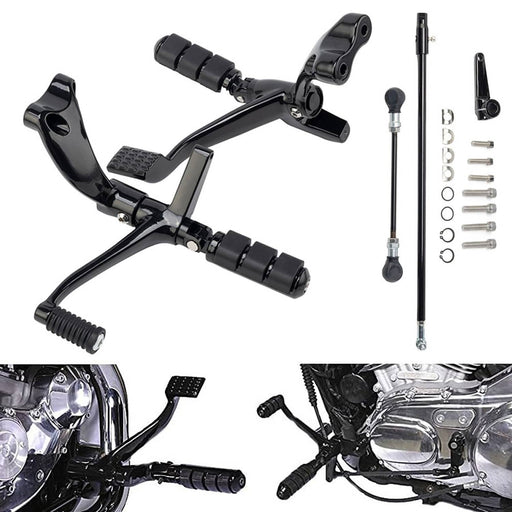 DURAFORCE Forward Controls Complete Kit Pegs Levers Linkages for Harley Sportster 2014-202