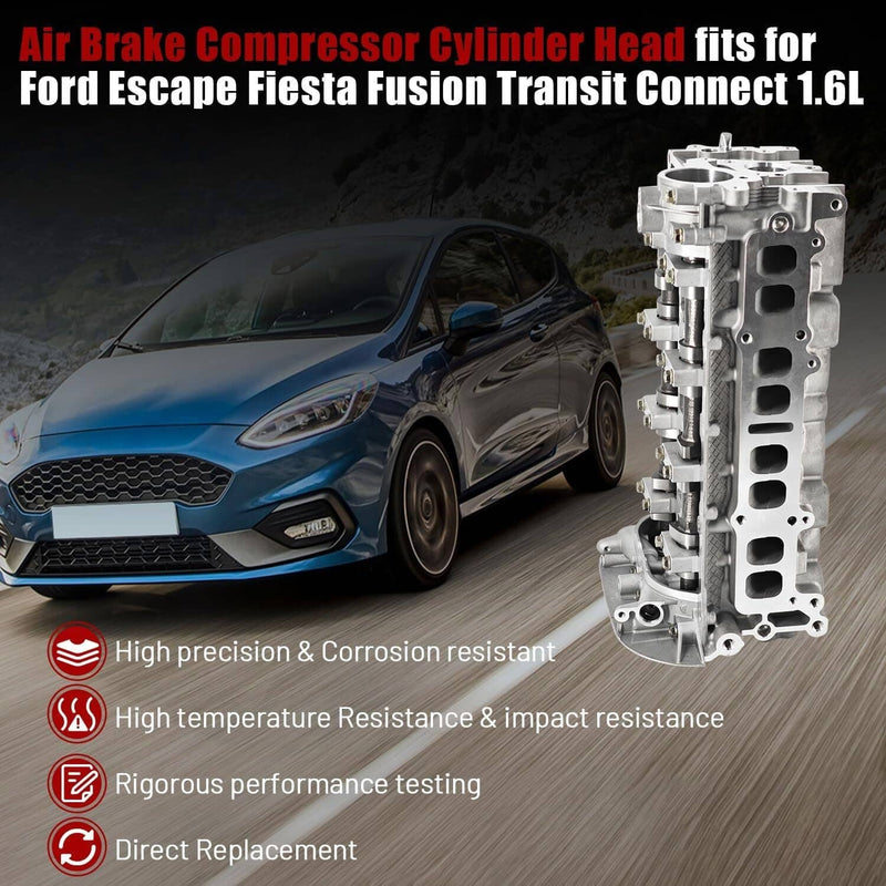 Turbo Cylinder Head Assembly for Ford Escape Fiesta Fusion Transit Connect 1.6L