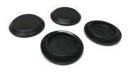 DURAFORCE Flush Mount Hole Plug 1 1/4 Inch Black Plastic Sheet Metal Auto Body Panel 4