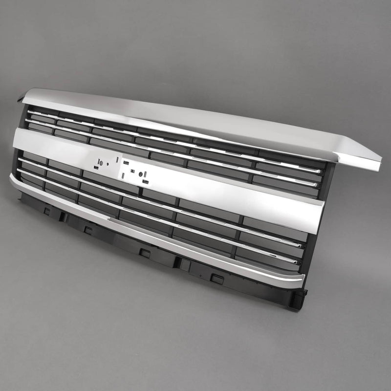 DURAFORCE Chrome Front Grille Grill Assembly for Chevy Silverado 2500 HD 3500 HD 2015-2019