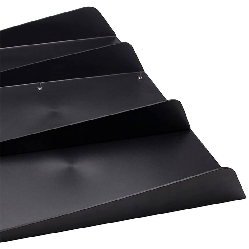 Rear Bumper Diffuser Shark ABS 4-Fin Spoiler Lip Splitter for Mazda Miata Black