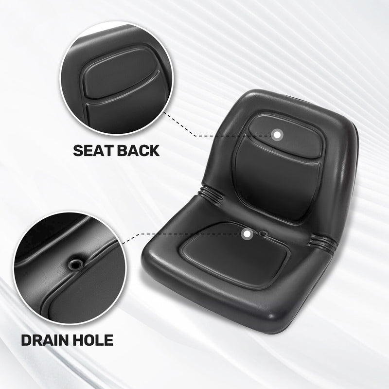 Black Seat for John Deere Gator 4X2 HPX 4X4 HPX Trail HPX Series 1PC