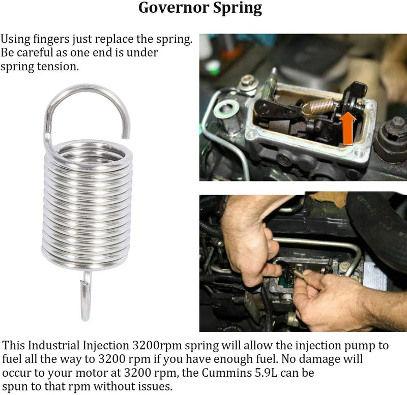 Fuel Pump Pin & 3200 RPM Governor Spring Kit for Dodge Cummins 1988-1993 5.9L VE