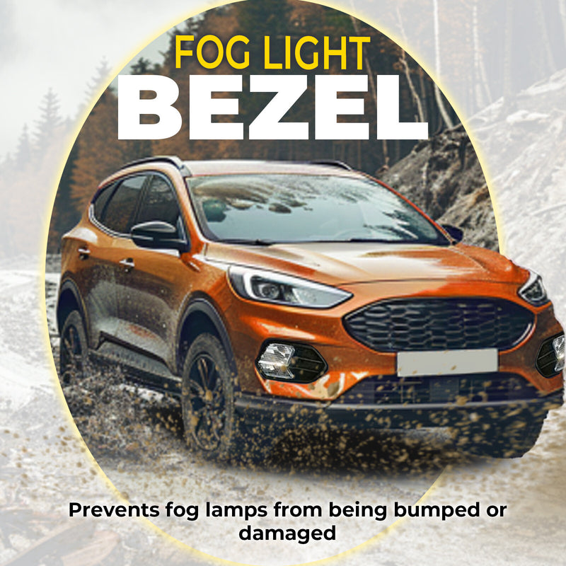 Bumper Fog Light Cover Bezel for Ford Escape Kuga 2017 2018 2019 Left+Right Pair