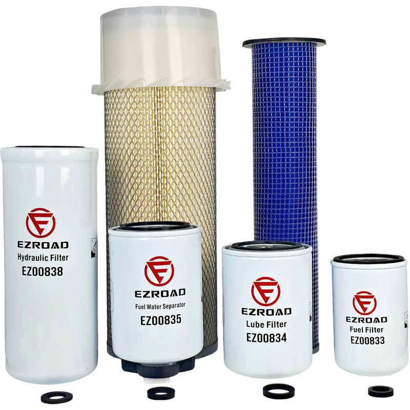 Maintenance Filter Kit for Case 1845C 1840 Lube Fuel Water Separator Hyd Air