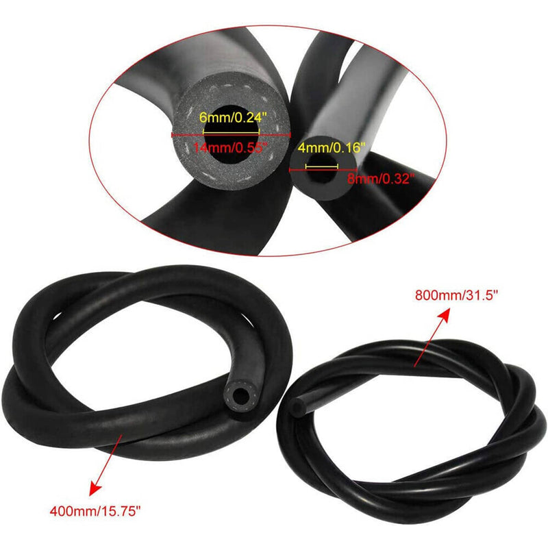 Adjustable Fuel Pressure Regulator Kit with 0-140 Psi Gage Hose Universal