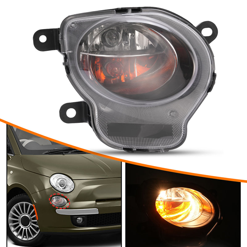 Black Right Side Directional Turn Signal Light Park Lamp for Fiat 500 2012-2017