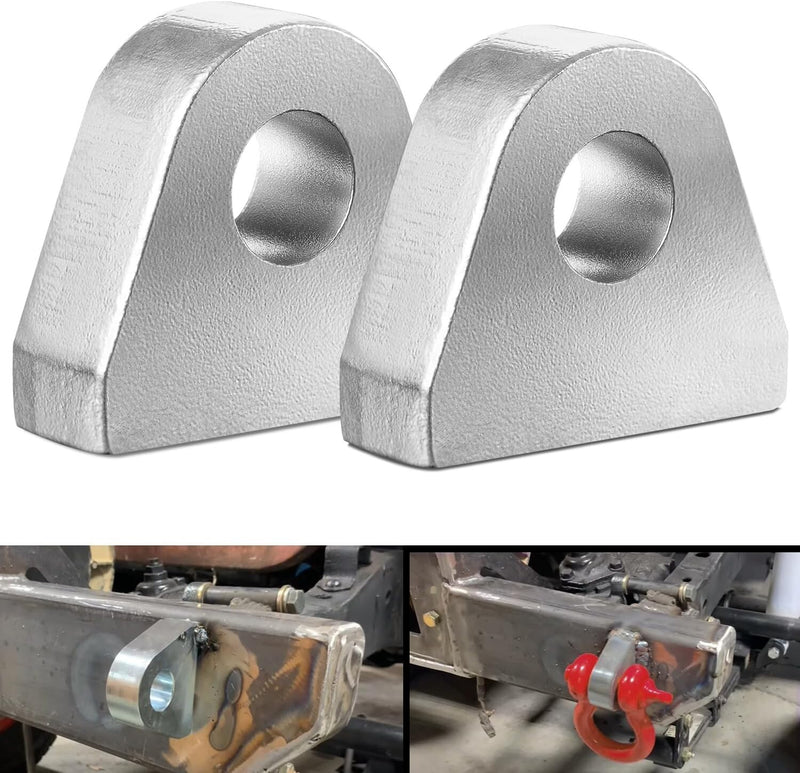 Weld On Shackle Clevis Mount 2pcs for Car Truck Tractor 7/8 Thick Steel