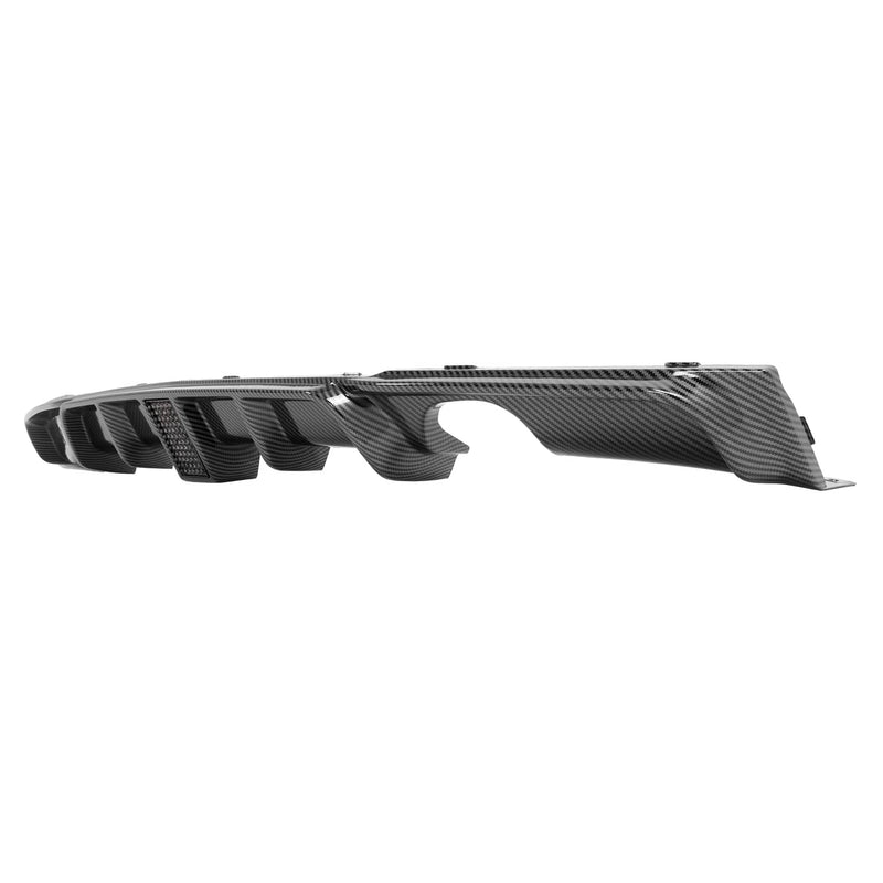 DURAFORCE Rear Bumper Lip Diffuser LED Light for BMW F30 F31 M Sport 2012-18 Carbon Style
