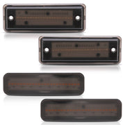 DURAFORCE Smoke LED Front & Rear Side Marker Lights for El Camino & Caballero 1978-1987 4x