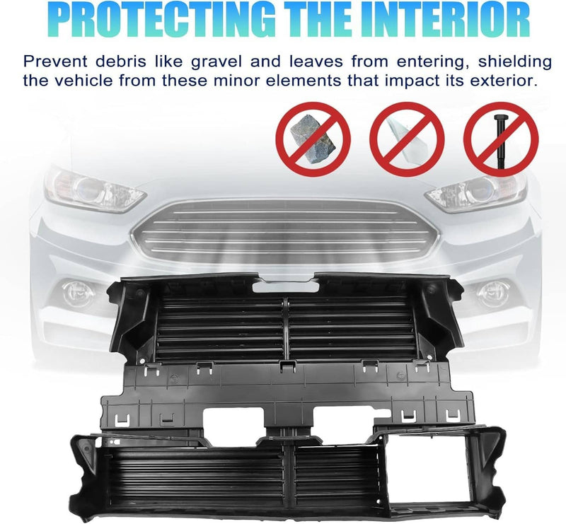 Active Grille Shutter Radiator w/ Motor for Ford Fusion DS7Z8475B 2013-2016