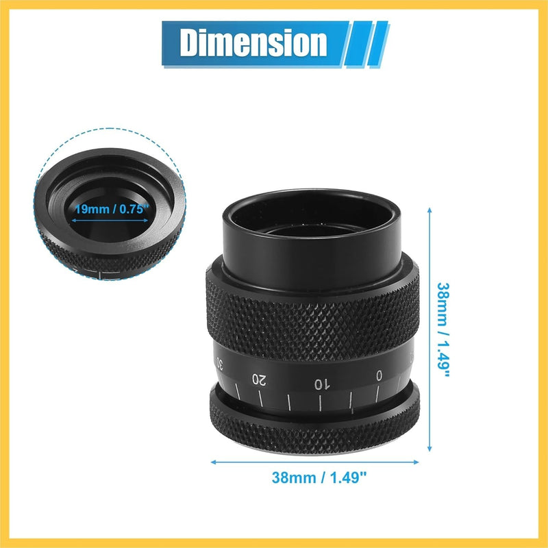 Universal Valve Spring Height Micrometer Measurer 0.75 Inch Metal Black Pack of
