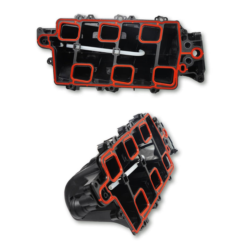 Black Upper Intake Manifold + Gasket for Chevy Buick Olds 3800 3.8L V6 95-05