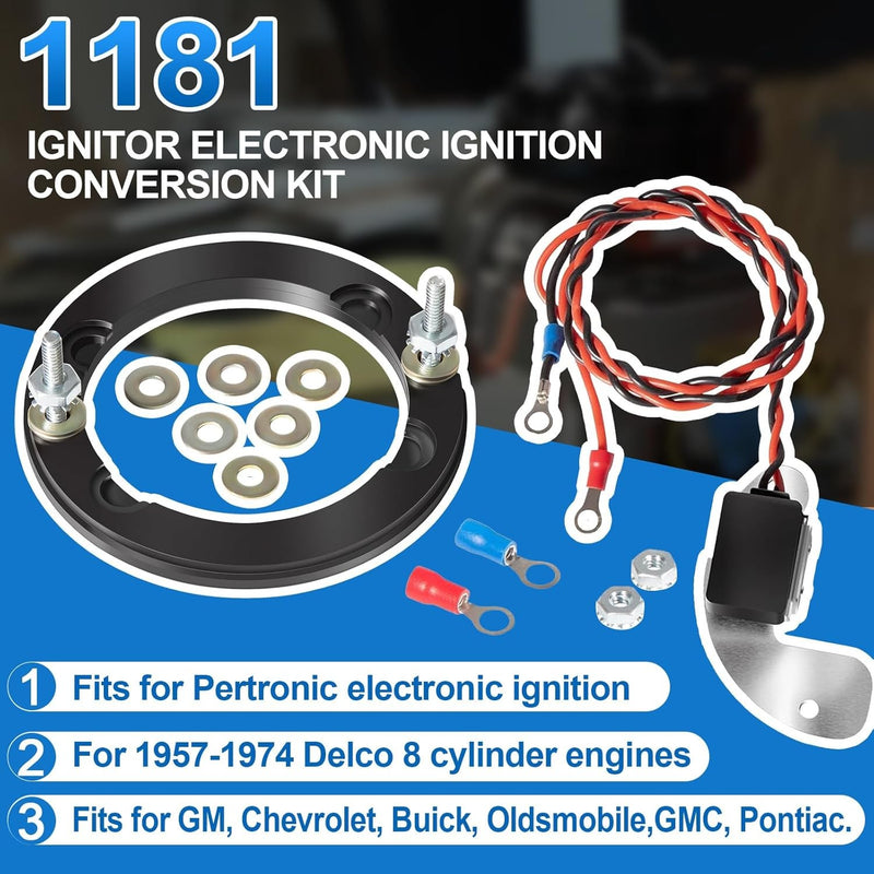 1181 Ignitor Electronic Ignition Conversion for Pertronix for Delco 8 Cylinder