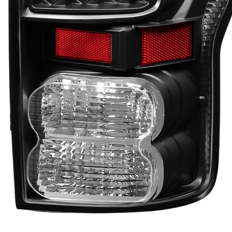 DURAFORCE Full LED Tail Lights Left+Right Black for Toyota Tundra 2007-2013 Pair Set