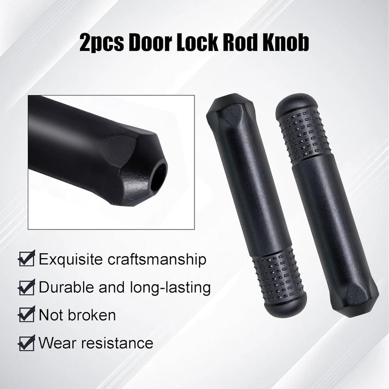Door Lock Rod Knob Door Locking Pin Pull for Honda Accord 2003-2007 Pack of 2