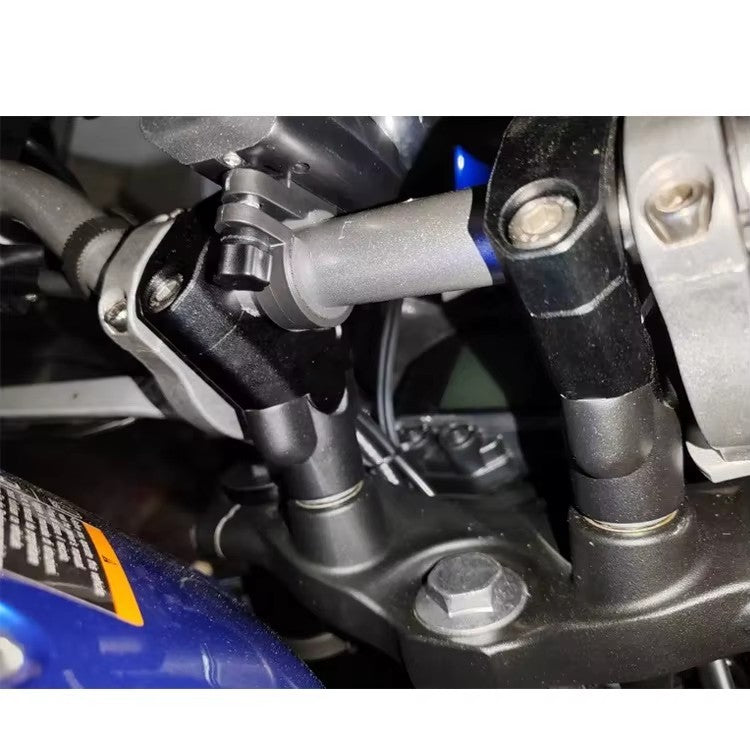 2pcs 7/8" 22mm Handlebar CNC Motorcycle Riser Mount Clamp Adapter Increased 38mm