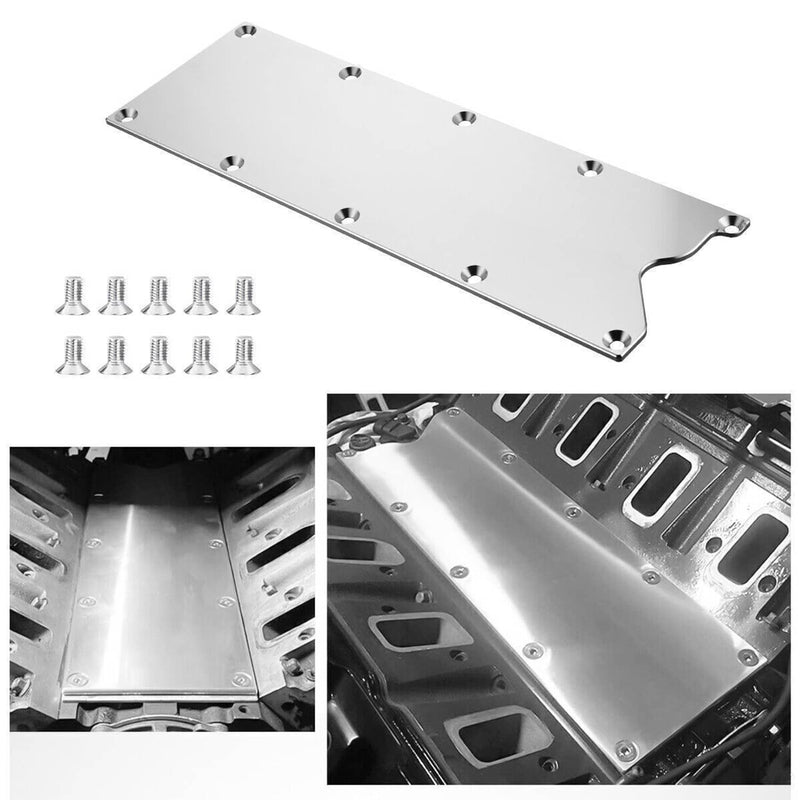 LS Gen III Billet Valley Pan Cover Plate Knock Sensor Delete for LS6 LS1 Gen 3