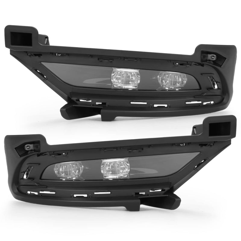 DURAFORCE LED Bumper Fog Lights Bezel Left Right Side for Chrysler 300 2015-2024