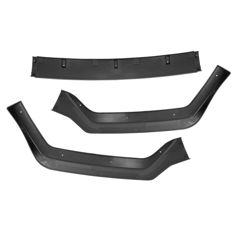 Gloss Black PP Front Bumper Lip Chin Splitter for Infiniti Q50 Sport 18-24 3PC
