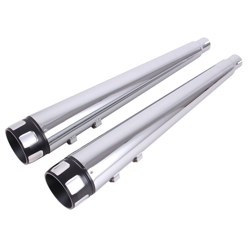 4" Megaphone Slip-Ons Exhaust Pipes Mufflers for Harley Electra Glide Road King