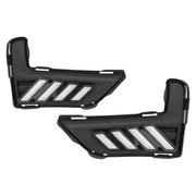 DURAFORCE For 2017-2020 Nissan Rogue LED DRL Bumper Turn signal sequential Fog Light Pair