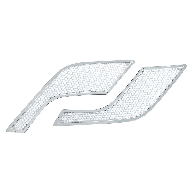 Chrome Side Grille Driver Passenger Air Intake Vent for Volvo VNL 04-17 Pair