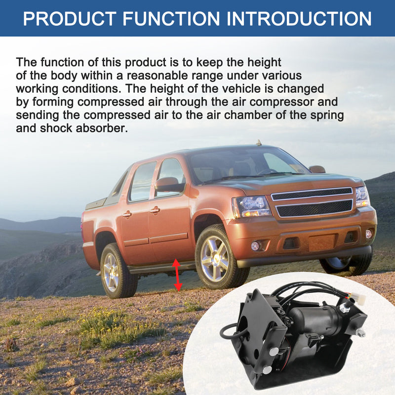 Air Shocks Struts & Compressor Fit for Cadillac Escalade Suburban Yukon Front Re