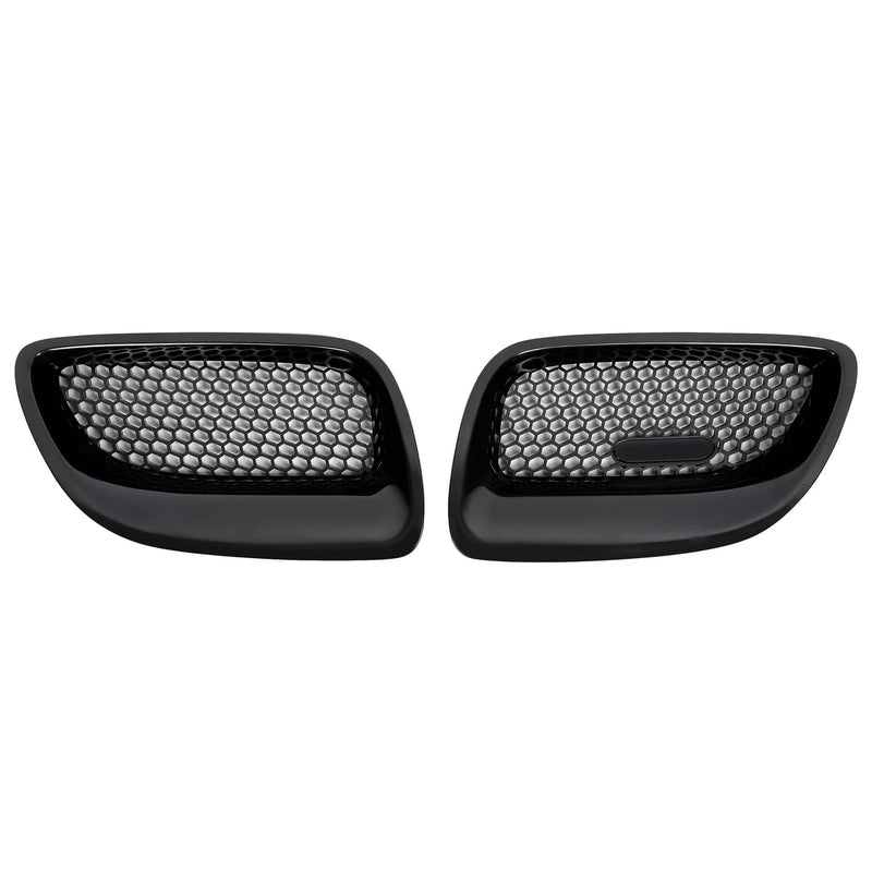 DURAFORCE Front Upper Kidney Grille Insert Left Right Black ABS for Pontiac GTO 2004-2006
