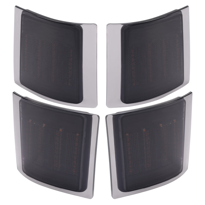 Smoke Sequential LED Corner Marker Lights for Chevy C/K 1500 2500 1994-1999 4PC