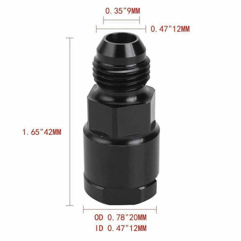 6AN Fuel Adapter Fitting for GM Quick Connect 3/8 & 5/16 EFI Female 2Pcs