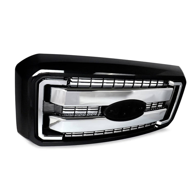 DL3Z-8200-DA Front Upper Bumper Chrome Grille Replace for 2009-2014 Ford F150