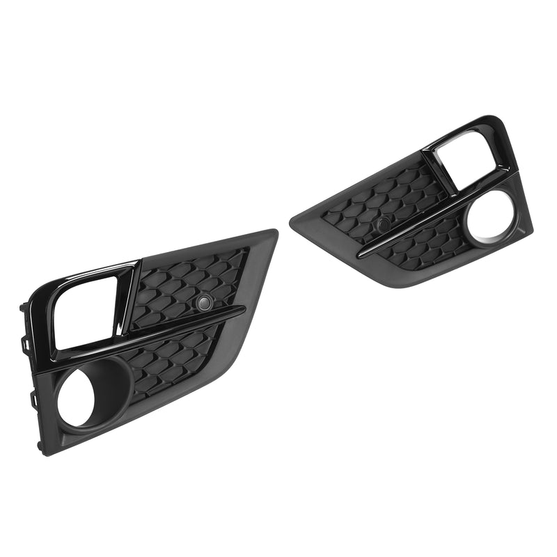 Fog Light Cover Front Bumper Lamp Bezel for Honda Odyssey 2018-2020 Black Pair